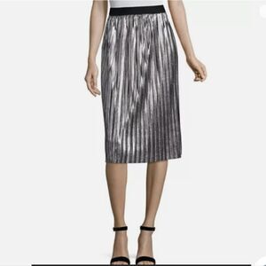 Project Runway Sivery Knife Pleated Skirt